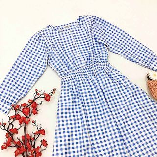 ĐẦM CARO XANH TAY DÀI