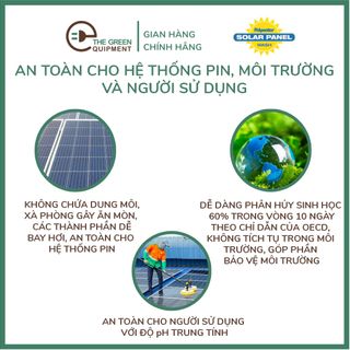 [Hàng Mỹ] Hóa chất nước rửa vệ sinh tấm pin năng lượng mặt trời PolywaterSPW20 Lít