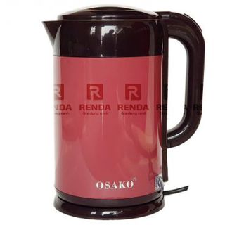 Ấm đun siêu tốc 2 lớp Inox 304 Osako OSA-200 2 lit cách điện, cách nhiệt, siêu bền - giá sỉ/giá bán buôn