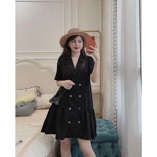 ĐẦM CỔ VEST ĐUÔI CÁ