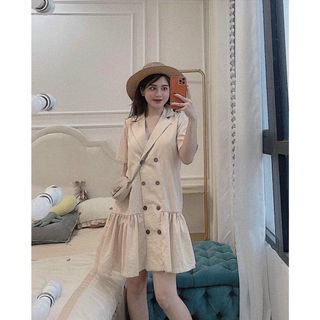 ĐẦM CỔ VEST ĐUÔI CÁ