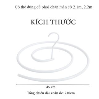 Móc phơi chăn ga hình xoắn ốc giá sỉ