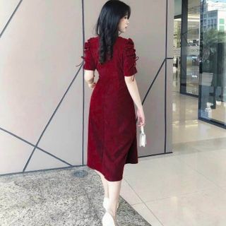 ĐẦM TAY RÚT NÚT TRẮNG 4 MÀU