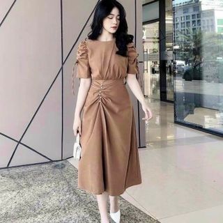 ĐẦM TAY RÚT NÚT TRẮNG 4 MÀU