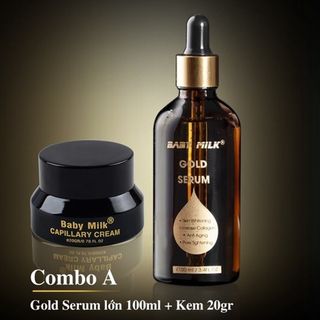 [HOT] Bộ Gold Serum - Baby Milk, Dưỡng Trắng Da, Đánh Bay Nám Mụn