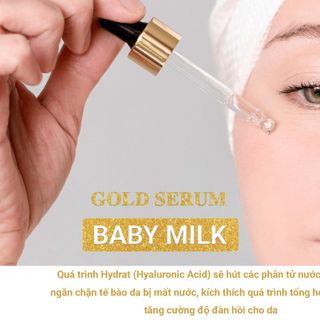 Gold Serum (10 ml) - Baby Milk, Dưỡng Trắng Da, Đánh Bay Nám Mụn