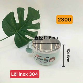 bát bột nhựa bọc inox 2300
