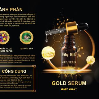 [HOT] Serrum Mao Mạch Baby Milk Phục Hồi Da Mỏng Đỏ Nhiễm Corticoid - Hàng Hiệu Cao Thiên Nhi