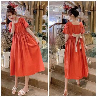 ĐẦM BABYDOLL NƠ SAU 2 MÀU