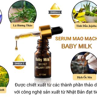 [HOT] Serrum Mao Mạch Baby Milk Phục Hồi Da Mỏng Đỏ Nhiễm Corticoid - Hàng Hiệu Cao Thiên Nhi