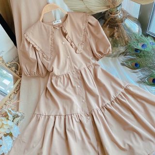ĐẦM BABYDOLL KEM CỔ BÈO