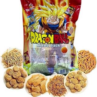 Bim bim, snack ăn vặt mix vị khổng lồ 7 viên ngọc rồng Son Goku mẫu mới (tặng kèm quà)