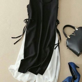 ĐẦM ĐEN PHỐI TRẮNG FLYDRESS