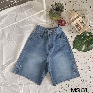 Quần ngố jean nữ size đại Ms51,52 thời trang jean 2Kjean