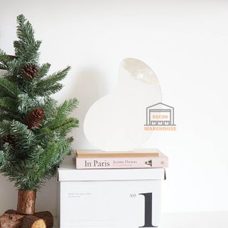 Gương trừu tượng hình hạt đậu, hình mây đế gỗ để bàn - kèm bút viết