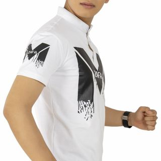 Áo thun thời trang nam chất liệu Cotton 100% in chữ M phong cách