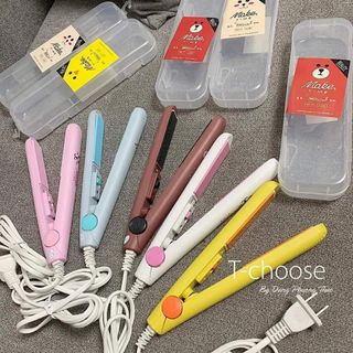 Máy là tóc mini cute kèm hộp nhựa