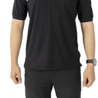 Áo thun nam cổ trụ phối xéo 2 màu - vải Cotton 100% thoáng mát - Size 45 đến 85Kg