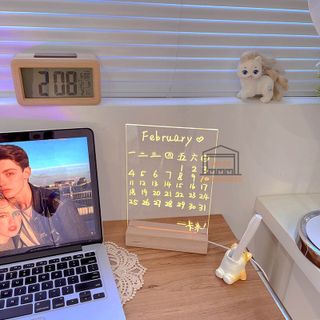 Bảng đèn LED viết chữ để bàn - có kèm viết