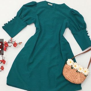 ĐẦM XANH LÍNH TAY NÚT BỌC