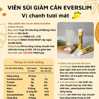 VIÊN SỦI GIẢM CÂN HÀN QUỐC - EVERSLIM