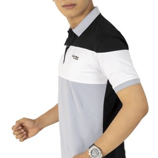 Áo thun nam cổ trụ phối 3 màu - vải thun Cotton 100% mềm mịn - đủ size 45 đến 85Kg