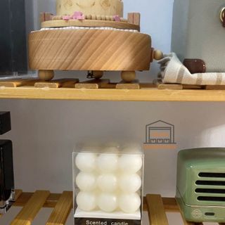 Nến khối tròn hình rubic, nến thơm phòng để bàn trang trí phòng ngủ phòng khách