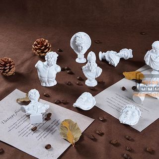 Set 10 tượng thần thoại Hy Lạp mini David trang trí bàn học bàn làm việc