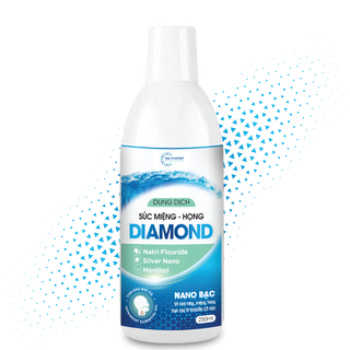 Dung dịch súc miệng họng Nano Bạc Diamond (thùng 50 chai)