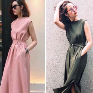 ĐẦM SUÔNG KÈM BELT 2 MÀU