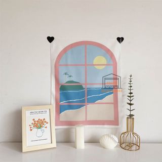 Tranh vải WINDOW treo tường trang trí phòng ngủ