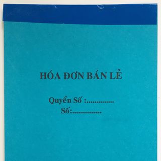 Hoá đơn bán lẻ 1 liên