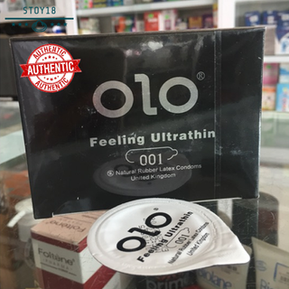 [Chính hãng] Bao cao su OLO siêu mỏng 0,01mm màu đen hộp 10 cái