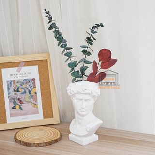 Lọ cắm hoa đầu tượng David, bình bông trang trí bàn học
