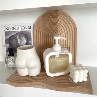 Lọ cắm bông hoa bình hoa trừu tượng thạch cao