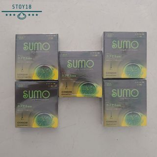[Chính Hãng] Bao cao su Sumo 4in1 Nhật Bản Gân Gai Hương chuối hộp 3 cái
