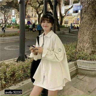 Áo khoác nhung in mặt cười cute, cá tính