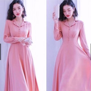 ĐẦM SƠ MI TAY DÀI 2 MÀU