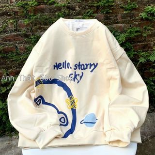 Áo sweater in hình cute, cá tính