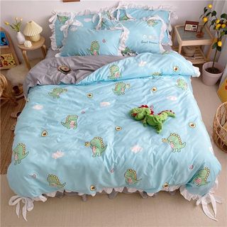 Bộ chăn ga gối cotton hoạt tính phong cách hàn quốc