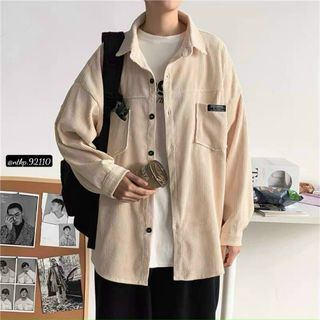 Áo khoác nhung logo miệng túi cute, cá tính