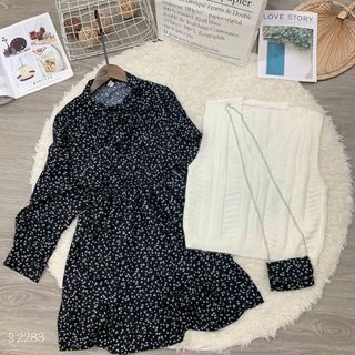 Set len 3 món cột nơ hàng Qc dày xịn đẹp xĩu xĩu . Gồm : đầm , áo len ,túi có thể mặc cả set hoặc mix riêng đều xinh luôn