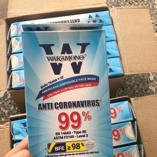 Khẩu Trang Wakamono -99% Diệt Virut Corona