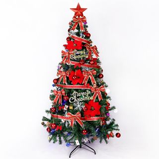 CÂY THÔNG NOEL ~ 1M6 KÈM PHỤ KIỆN TRANG TRÍ CÓ ĐÈN
