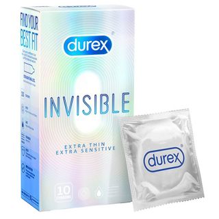 [nhập khẩu Thái Lan có giấy tờ] Bao cao su Durex Invisible siêu mỏng tàng hình mới hộp 10 cái