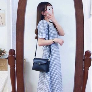 ĐẦM CARO XANH PHỐI TRẮNG
