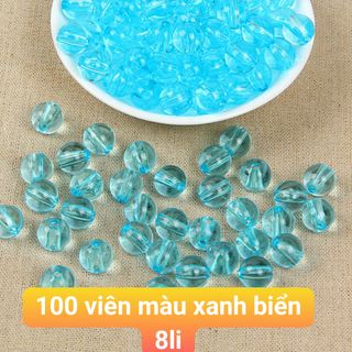 Gói 50 hạt chuỗi và 2 mét cước thun chỉ 10k