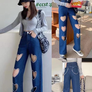 lô Quần Jean ống suông rách mẫu siêu chất GIÁ BUÔN - Lô 40cai (GIÁ TẬN XƯỞNG)