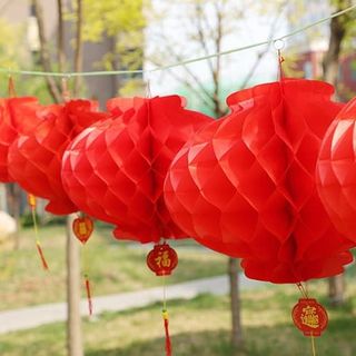 Đèn lồng trang trí tết 25cm Loại Thường