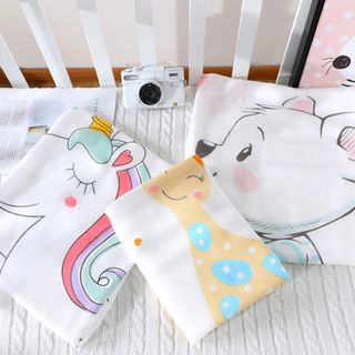 Chăn lụa cho bé 2 lớp cotton tre Pukid 110x120cm